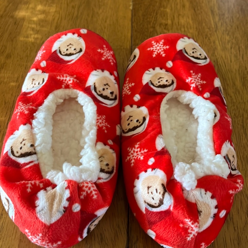 Girls elf slippers measures about 8” toe to heel worn once